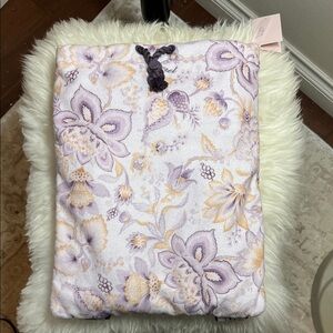 Victoria's Secret Lavender and Cream Beach Towel Backpack NWT